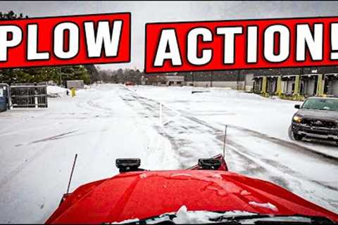 MORNING SNOW STORM MAKES A MESS OF EVERYTHING! (NEW PLOW FOOTAGE!)