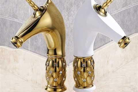 Golden Unicorn Bathroom Faucet with High Spout