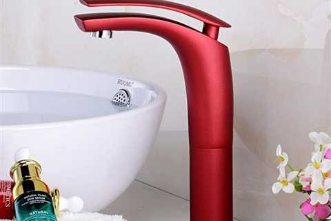 Red Bathroom Basin Faucet