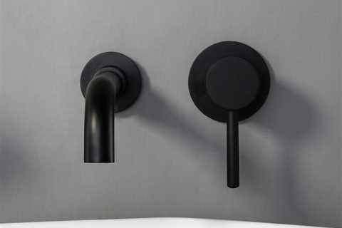 Modern Black Wall-Mounted Single Lever Basin Faucet