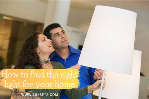 How to find the right light for your home - Luxsets