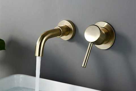 Wall Mounted Brass Bathroom Faucet