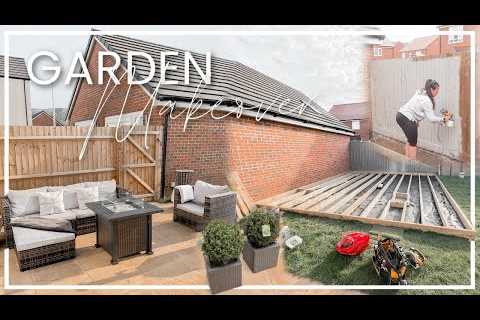 GARDEN MAKEOVER UK | BUILDING DECKING, GARDEN FURNITURE, GREY FENCE PANELS | PART 1 – All..