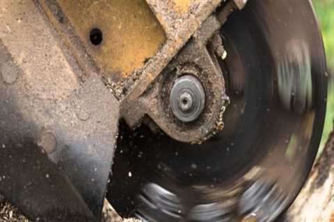 How is stump grinding done?