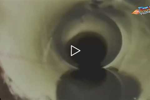 Plumber Demos Sewer Repair using a Pipe Stent, Trenchless Repair, Sewer Relining #shorts
