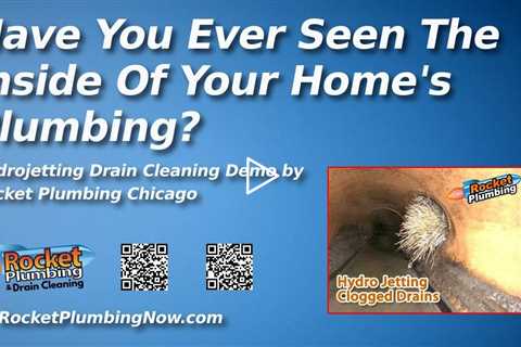 Drain Cleaning Clogged Drains Demo of Hydrojetting by Rocket Plumbing Chicago