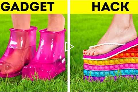 GADGETS VS. HACKS | Clever Everyday Tricks And Useful DIY Crafts For Kitchen, Cleaning And Camping