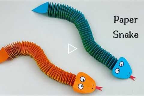 How To Make Easy Paper SNAKE For Kids / Nursery Craft Ideas / Paper Craft Easy / KIDS crafts