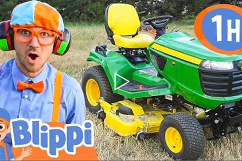 Blippi Learns about Lawn Mowers! | Blippi Full Episodes | Blippi Toys Educational Videos for Kids