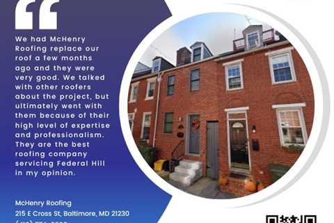 Baltimore Contractor Earns High Praise for a Recent Roof Replacement in Federal Hill
