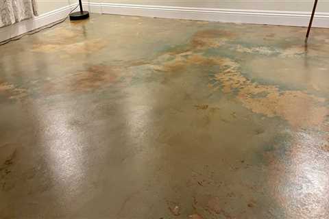 What is stained concrete called?