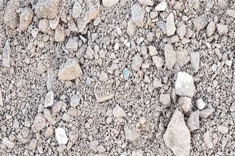 What type of aggregate is used in construction?