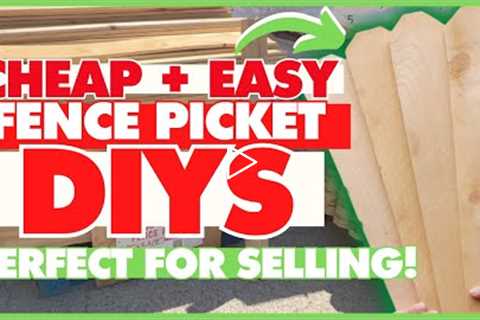 Grab $2 wood fence pickets NOW and make these EASY Christmas DIYs 🌲 AND they're great to sell, too!