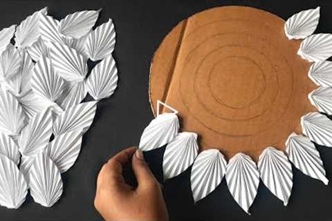 Amazing White Paper Flower Wall Hanging Craft | DIY | Paper Craft For Home Decoration | Paper Craft|