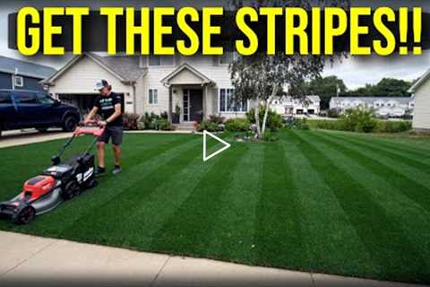 Lawn Striping With YOUR PUSH MOWER