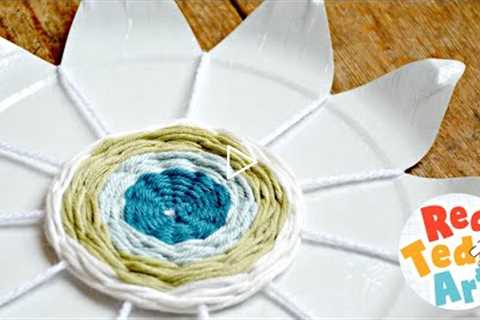 Paper Plate Weaving Flower - Easy Weaving Projects for Kids