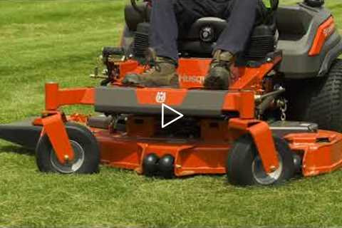 How to Use & Operate a Commercial Zero Turn Gas Lawn Mower | Husqvarna