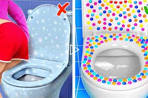 DIY Pop It Toilet!💩 *Creative Parenting Gadgets and Hacks