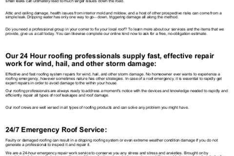  Emergency Roofing Professionals Chicago IL