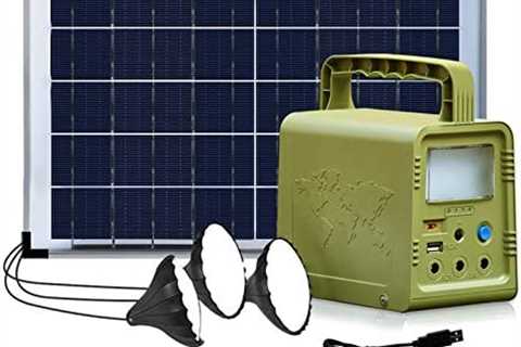 ECO-WORTHY 84Wh Portable Power Station, Solar Generator with 18W Solar Panel, Flashlights, Camp..