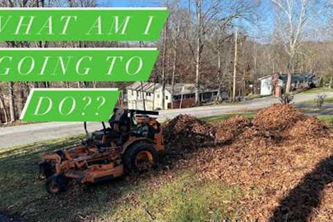 Getting Rid Of Leaves Without a Loader, Tree Line, or City Pickup