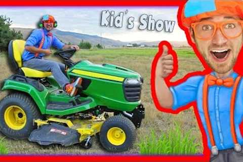 Lawn Mowers for Kids | Yard Work with Blippi