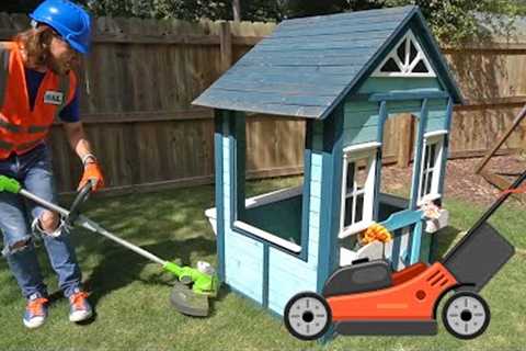 Mowers for Kids | Lawn Work with Handyman Hal | Fun Videos for Kids