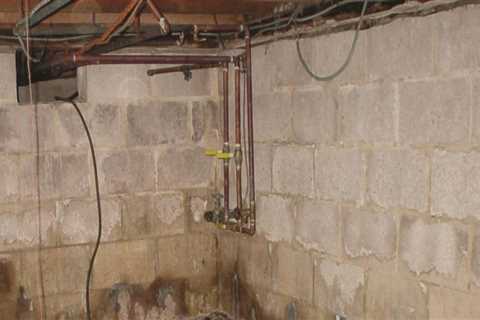 Can a basement wall be waterproofed from the inside?