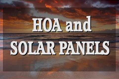 HOA and Solar Panels