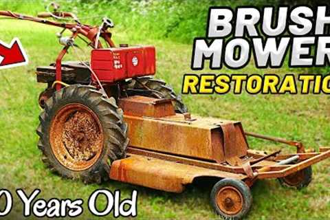 50 YEAR OLD RUSTY BRUSH MOWER RESTORATION