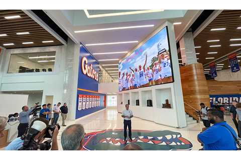 Video Wall Wows Visitors at Florida Gators Training Center