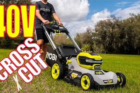 21-inch Ryobi 40V HP Brushless Self-Propelled CROSSCUT Lawnmower Review