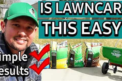 Fertilizing Your Lawn has Never Been this EASY!- Scotts 4 step program and Grub Control
