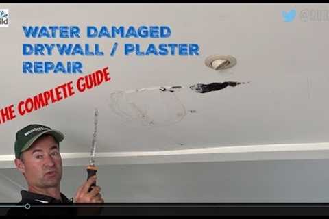 How To Repair a Water Damaged Plasterboard / Drywall Ceiling