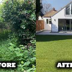 Overgrown Garden Time Lapse - Full Garden Renovation / Restoration