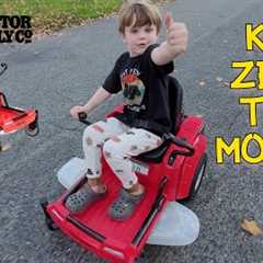 Kid-size Zero-Turn mower! Kid Trax from Tractor Supply Company! Kids and Lawnmowers | Great gift!!
