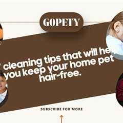 10 Cleaning Tips for Keeping Your Home Pet Hair-Free
