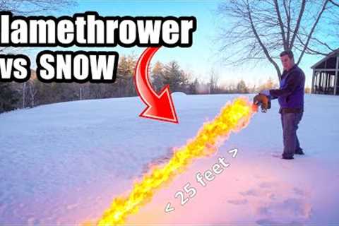 FLAMETHROWER vs SNOW - What Really Happens?