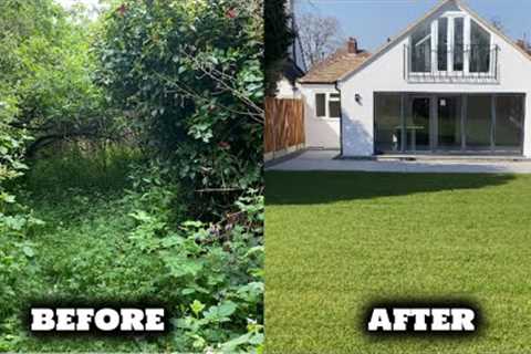 Overgrown Garden Time Lapse - Full Garden Renovation / Restoration