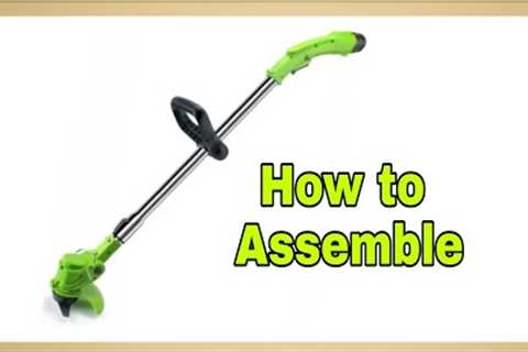 How to Assemble Cordless Electric Lawn Mower/Grass Cutter