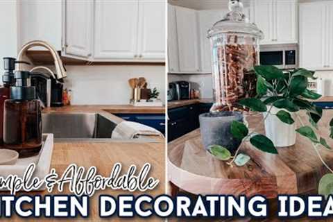 2023 Kitchen Decorating Ideas for Countertops & Island Styling (Simple & Affordable)