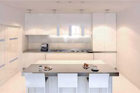 Concrete Countertops With White Cabinets