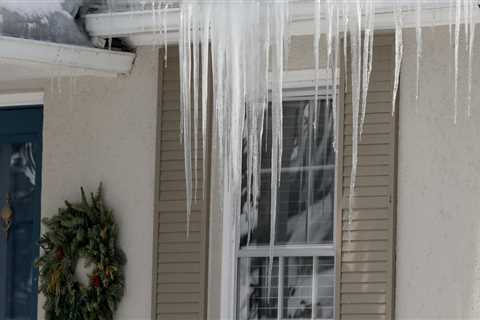 How do you stop an ice dam from leaking?