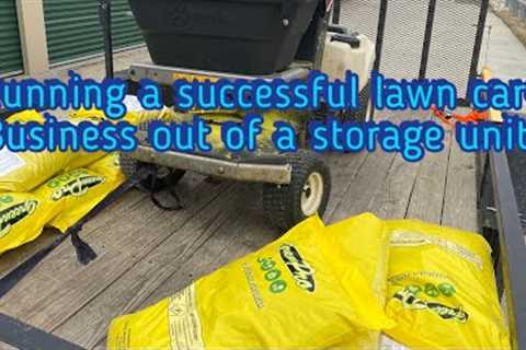 Running a lawn care business out of a storage unit???