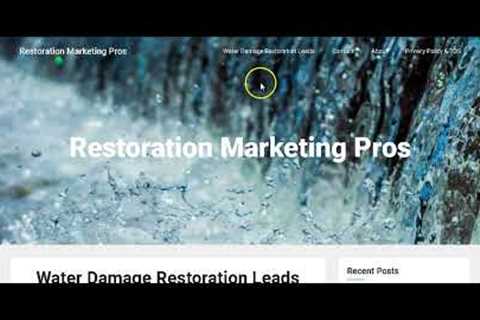 Exclusive Water Damage Restoration Leads | Restoration Marketing Pros