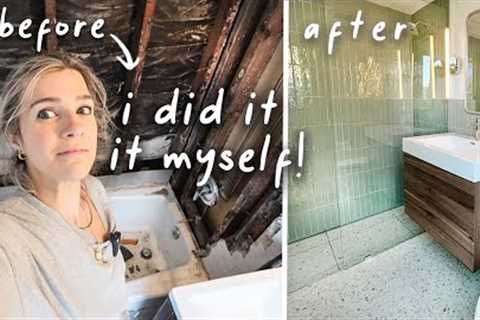 I Gave my Bathroom a Renovation MYSELF.... DIY Renovation Before & After