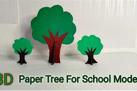 Paper Tree for School Project/3D Paper Tree for model/paper tree craft/Easy diy paper tree