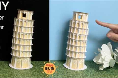 DIY LEANING TOWER OF PISA I EASY DIY SCHOOL PROJECT PAPER CRAFT