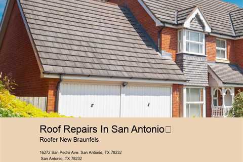 Roof Repairs In San Antonio	 