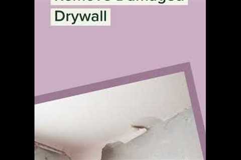 Water Damage Tips - Remove Damaged Drywall